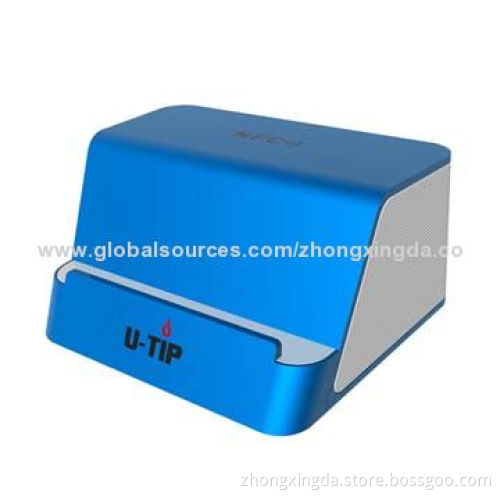 U-tip Built-in Mic Mobile Phone Rechargeable Bluetooth Sound Box with Two Speakers, 3.5mm Aux Port